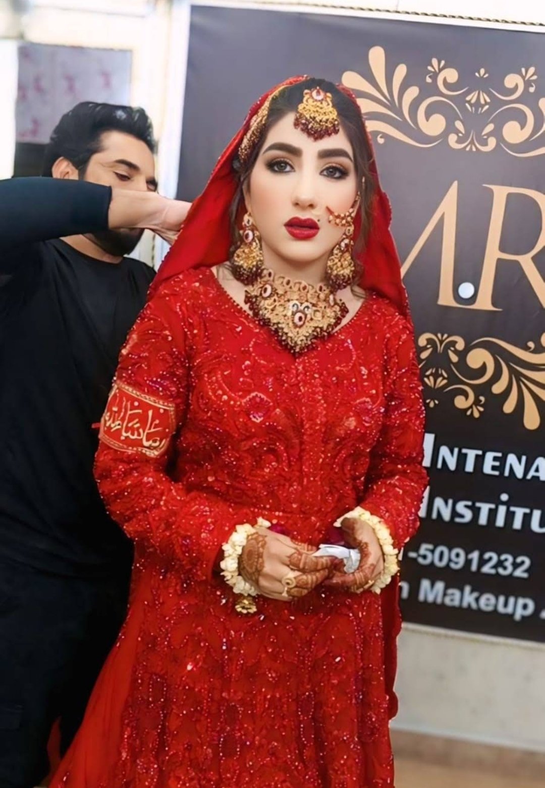M R makeup studio beauty parlor