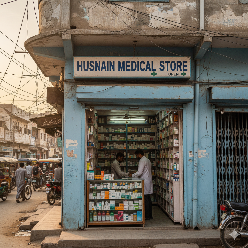 Husnain medical store Badin Road