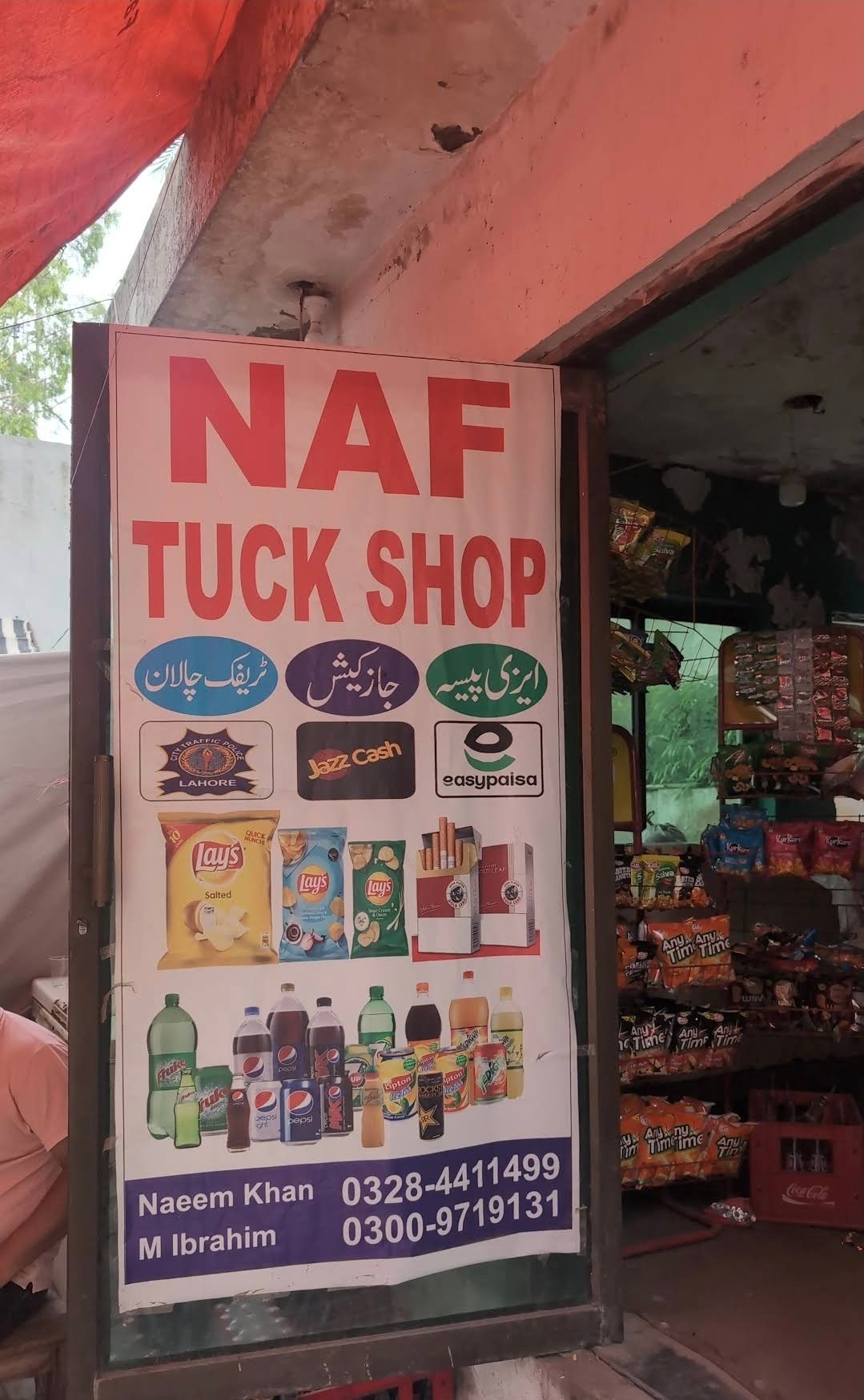 NAF tuck shop