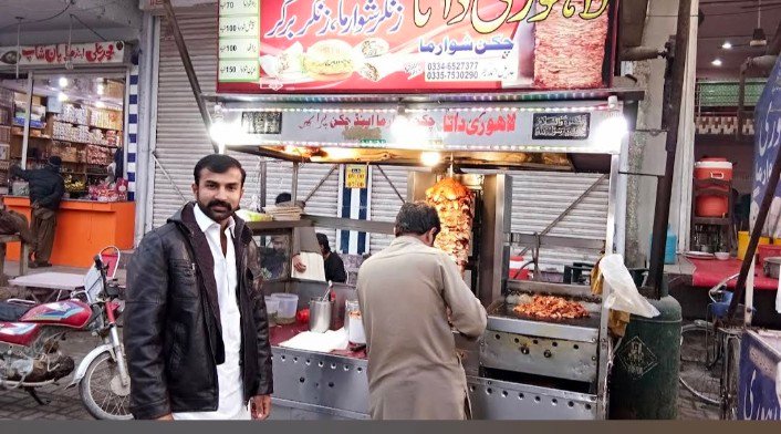Lahori data chicken shawarma,& Zinger burger