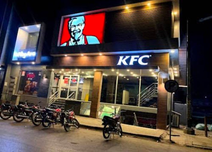 KFC Main commercial market opposite of Shaheen