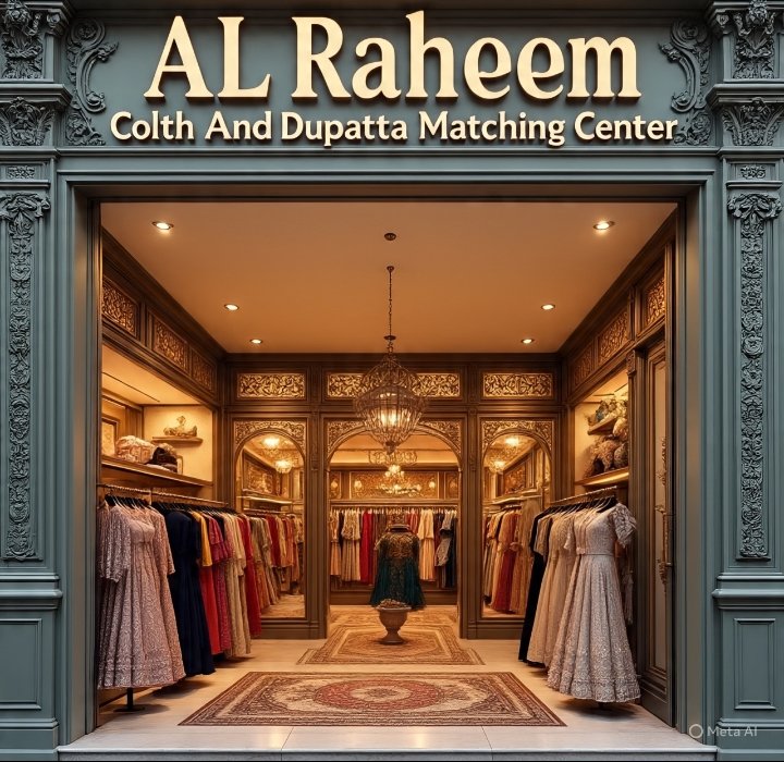 AL Raheem Colth And Dupatta Matching Center
