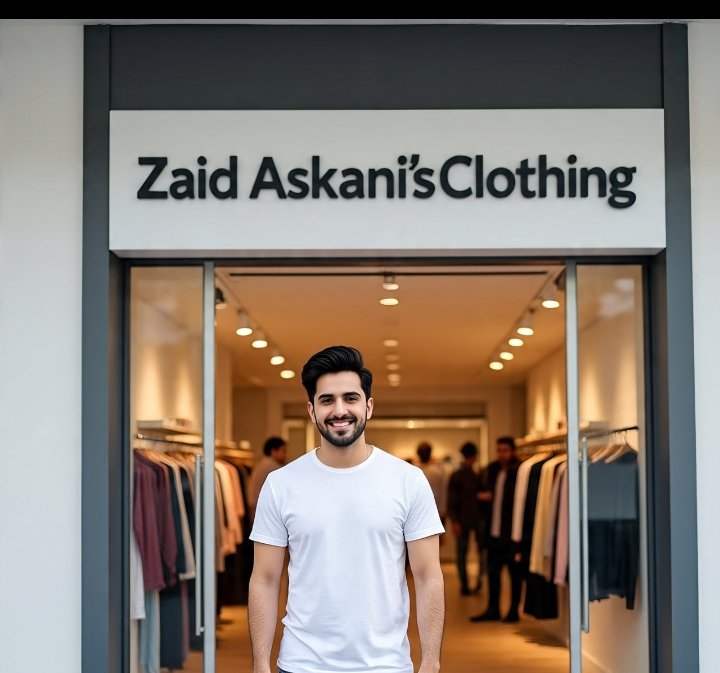 Zaid Askani ledes clothing store