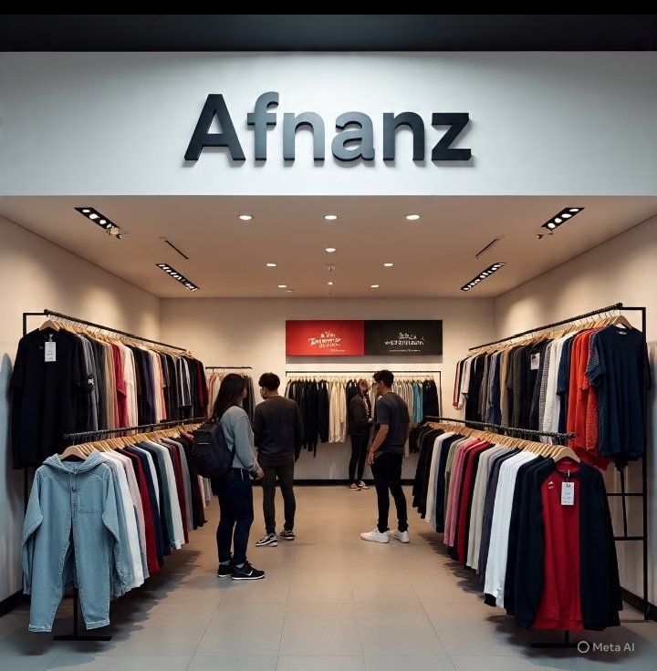Afnanz youth clothing store