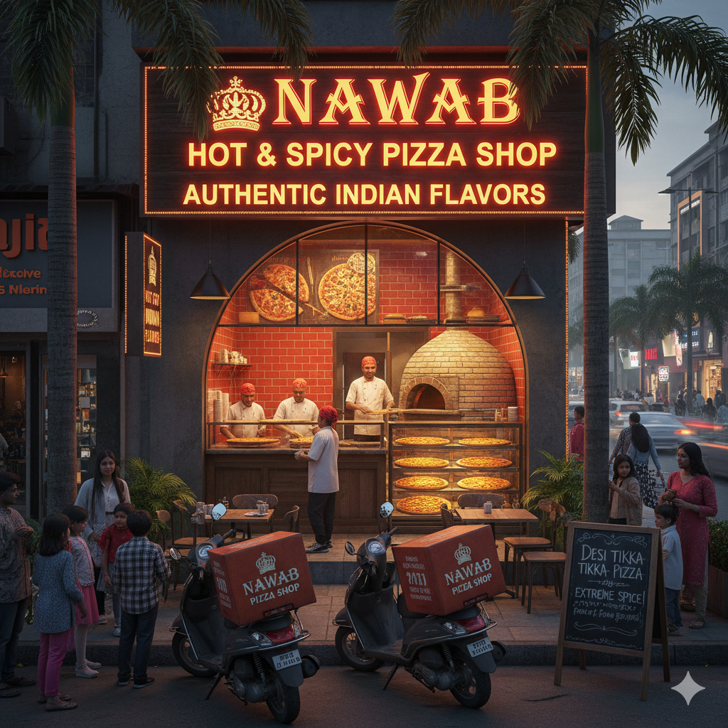 Nawab hot and spicy pizza