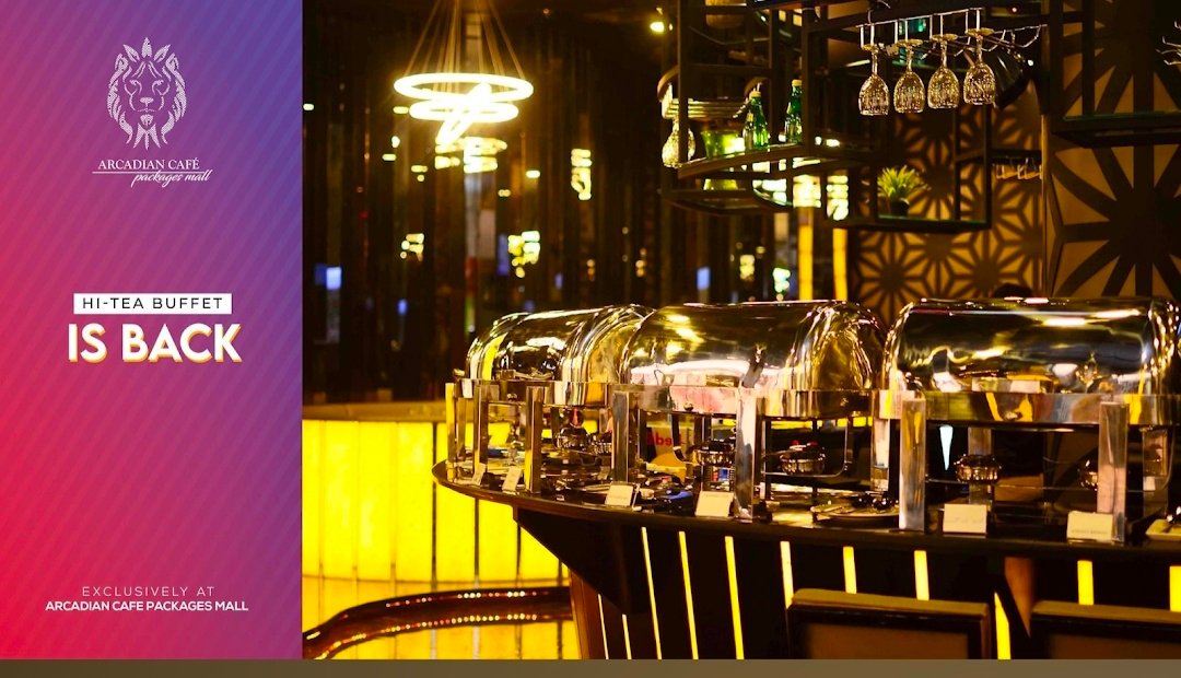 Arcadian cafe packages mall
