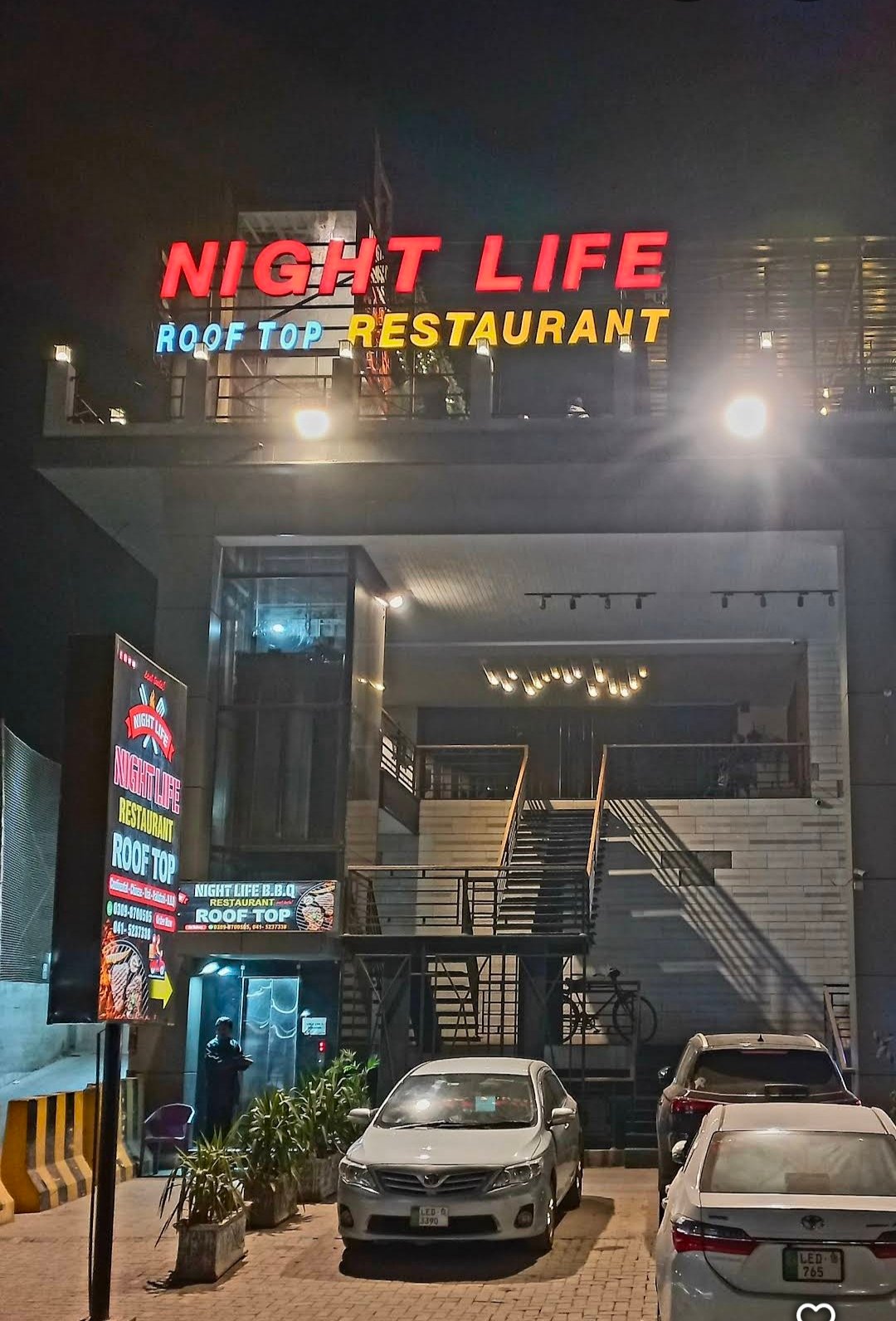 Nightlife Rooftop Restaurant