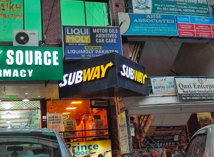 Subway city arcade l-8 markaz
